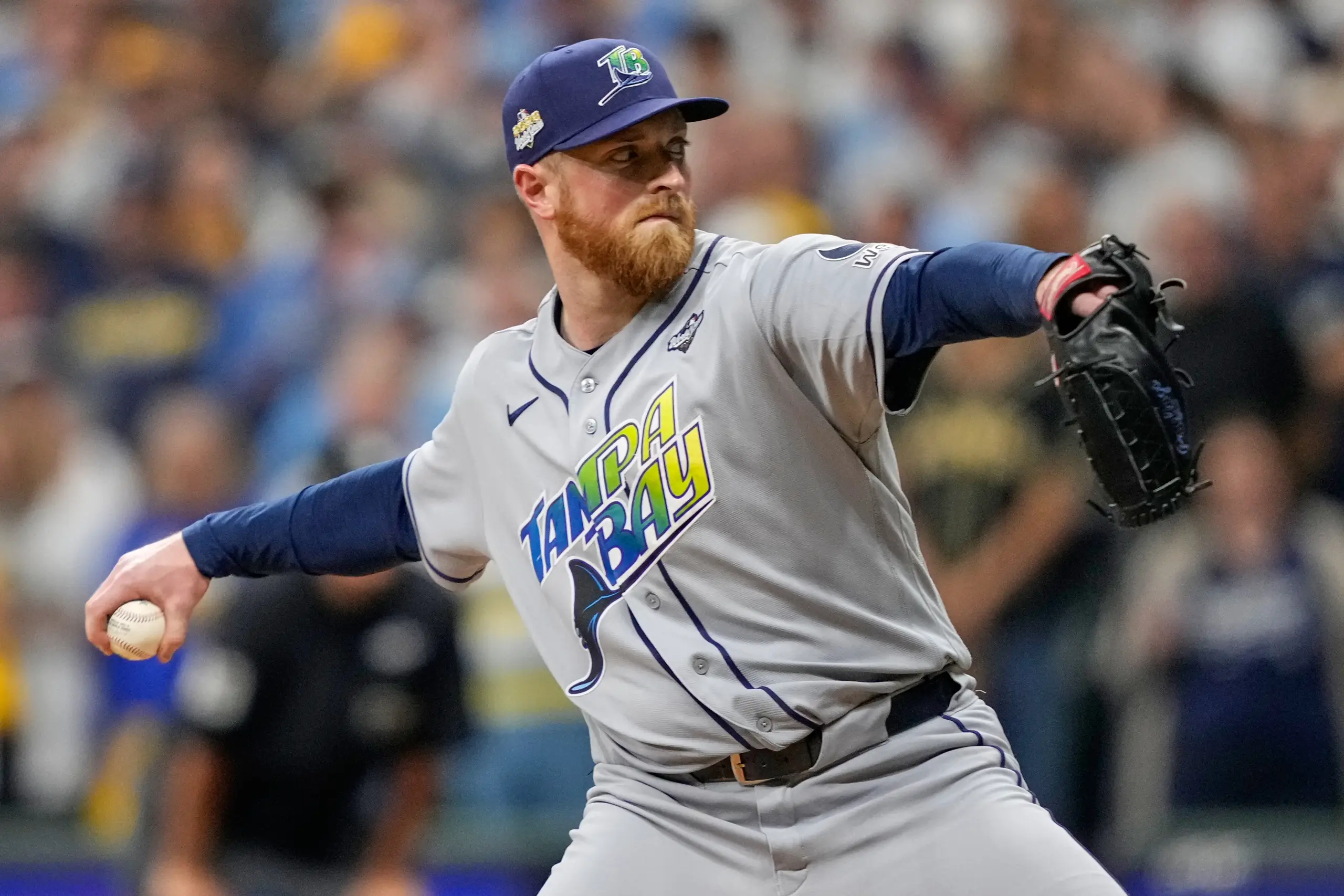 Drew Rasmussen will be starting on the mound for the Rays tonight