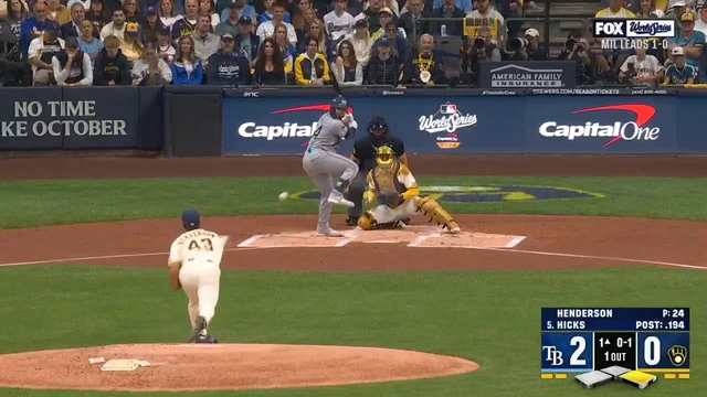 LIAM HICKS TWO-RUN HOME RUN THE RAYS ARE POURING IT ON IN THE FIRST INNING!